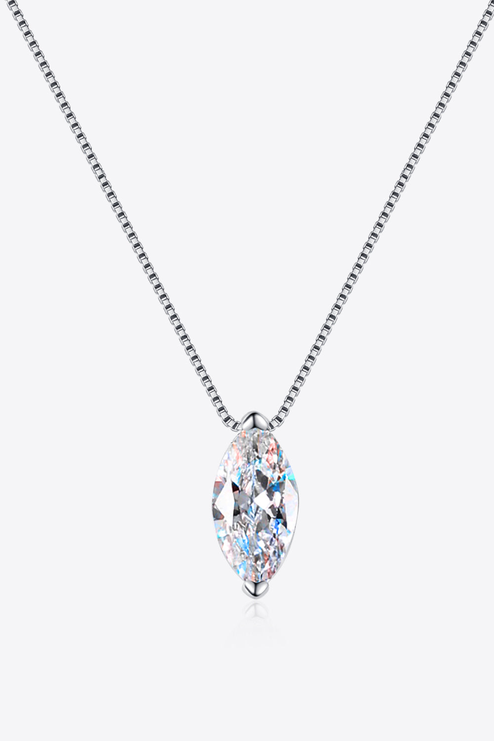 TATIANA☆[Silver925]Moissanite 1Carat Necklace Womens Necklace 1 Carat Moissanite Jewelry 925 Sterling